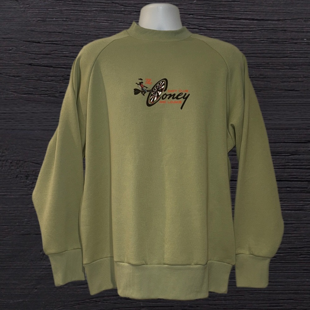Coney Island Picnic Graphic Sweatshirt Men’s Medium NWT Olive Green
